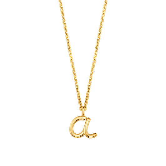 Kids Mini Letter Necklace - Lotus Diamond