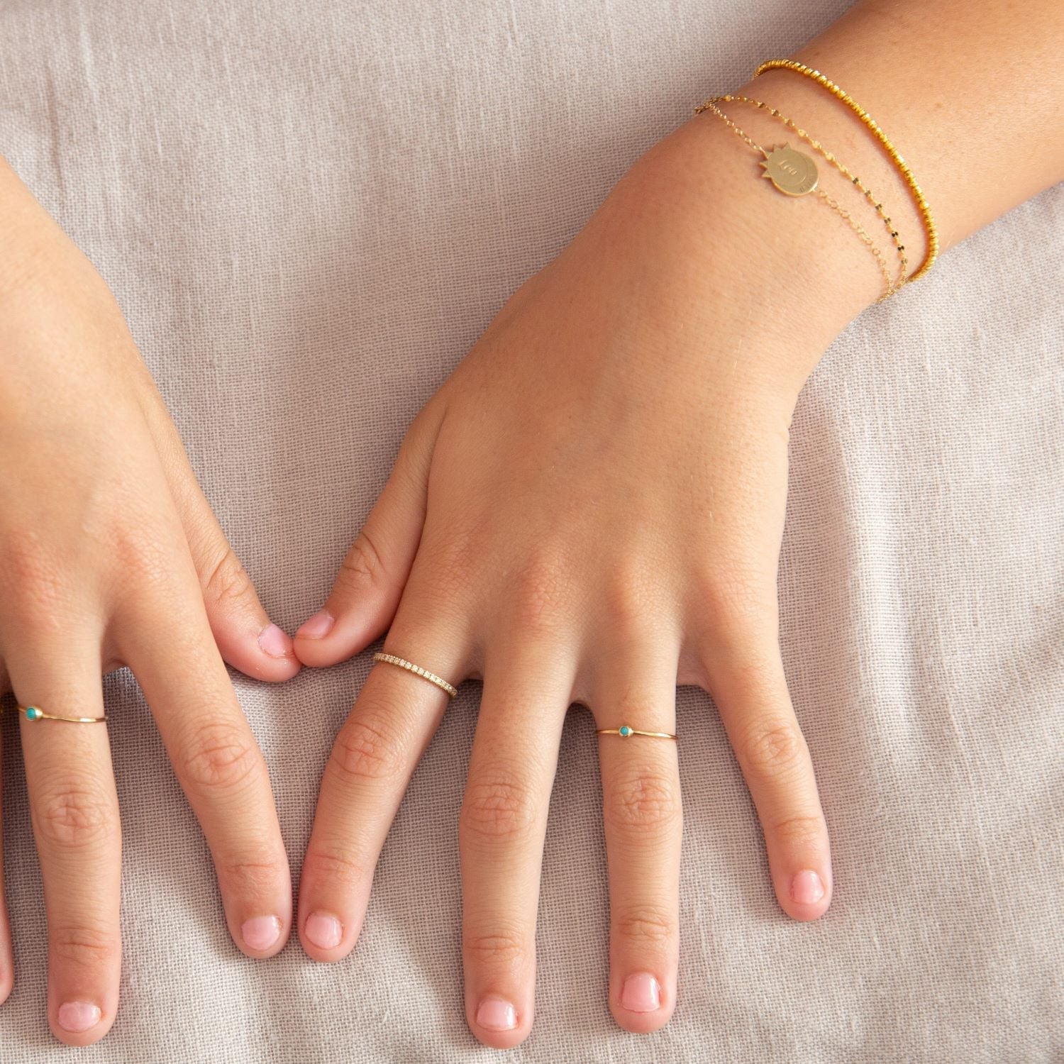 Kids Moon Cut Bracelet - Lotus Diamond