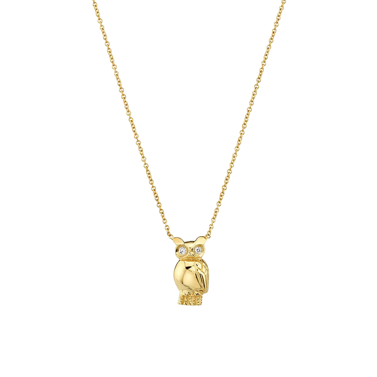 Kids Owl Necklace - Lotus Diamond