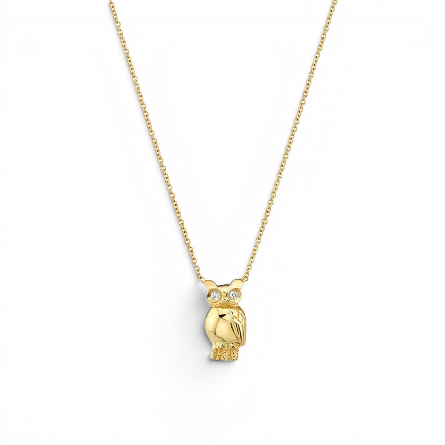 Kids Owl Necklace - Lotus Diamond