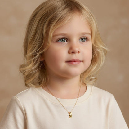 Kids Owl Necklace - Lotus Diamond