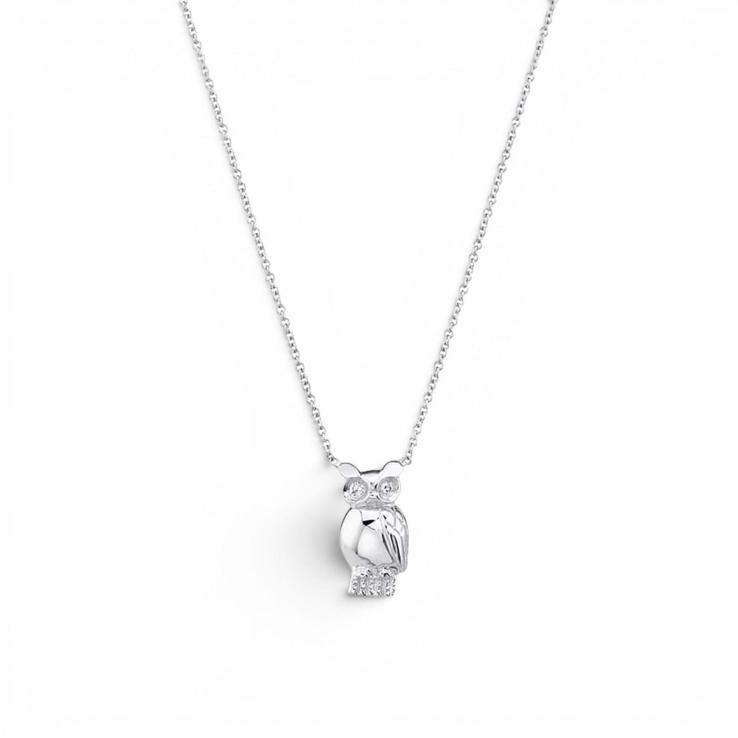 Kids Owl Necklace - Lotus Diamond