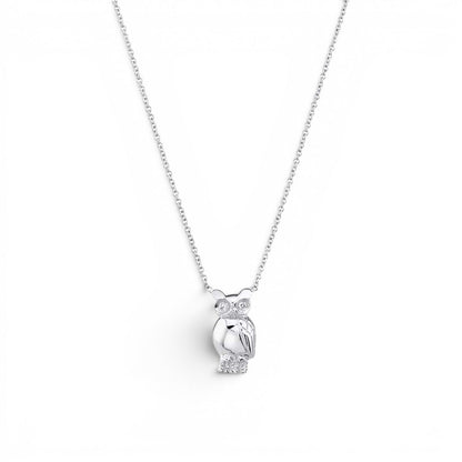 Kids Owl Necklace - Lotus Diamond