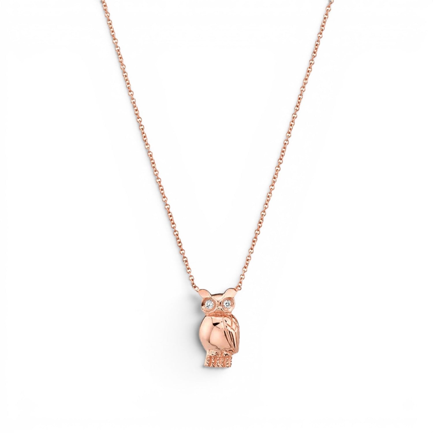Kids Owl Necklace - Lotus Diamond