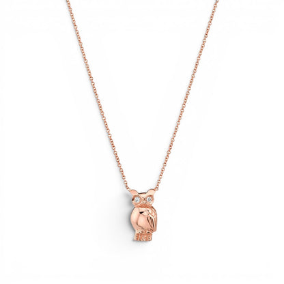 Kids Owl Necklace - Lotus Diamond