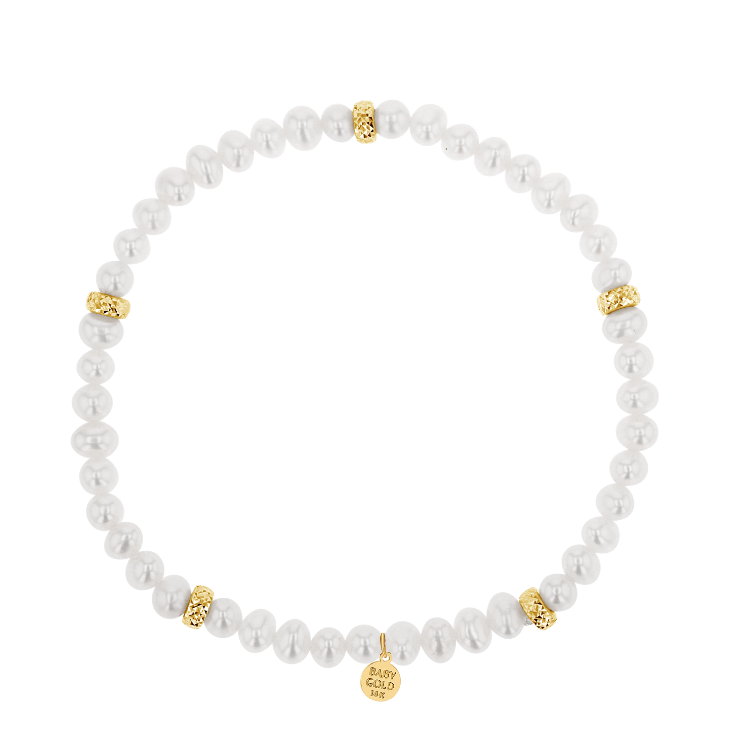 Kids Pearl Beaded Bracelet - Lotus Diamond