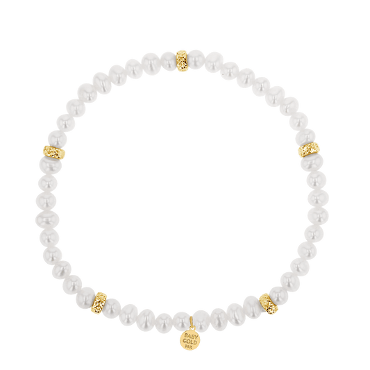 Kids Pearl Beaded Bracelet - Lotus Diamond