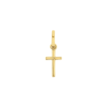 Kids Petit Cross Charm - Lotus Diamond