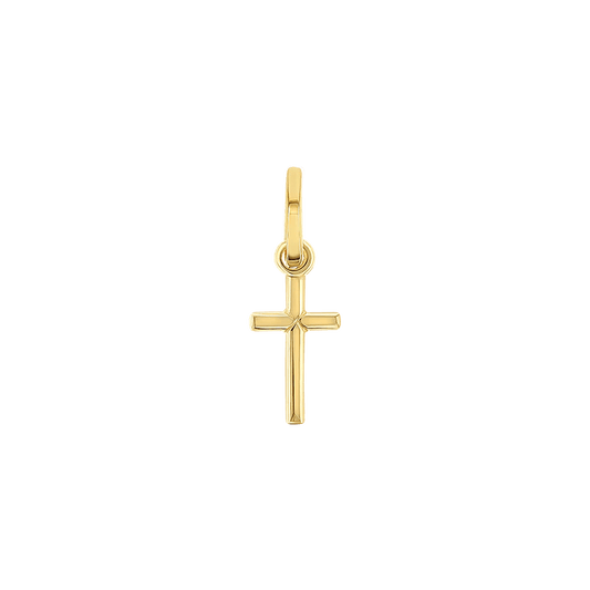 Kids Petit Cross Charm - Lotus Diamond