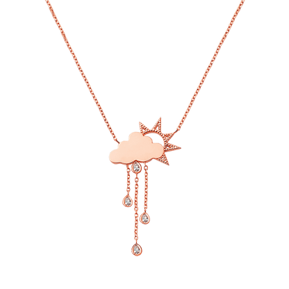 Kids Rainy Day Necklace - Lotus Diamond