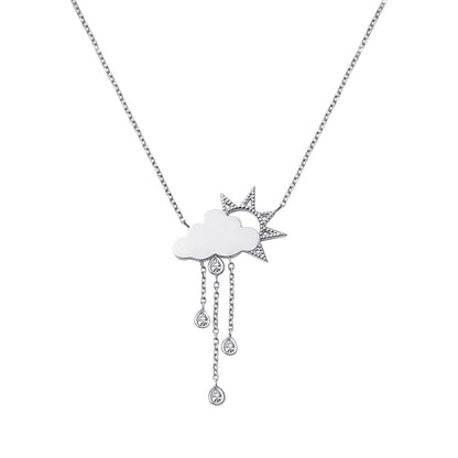 Kids Rainy Day Necklace - Lotus Diamond
