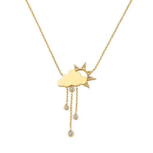 Kids Rainy Day Necklace - Lotus Diamond