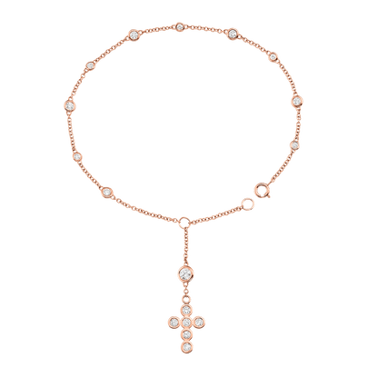 Kids Religious Rosary Bracelet - Lotus Diamond