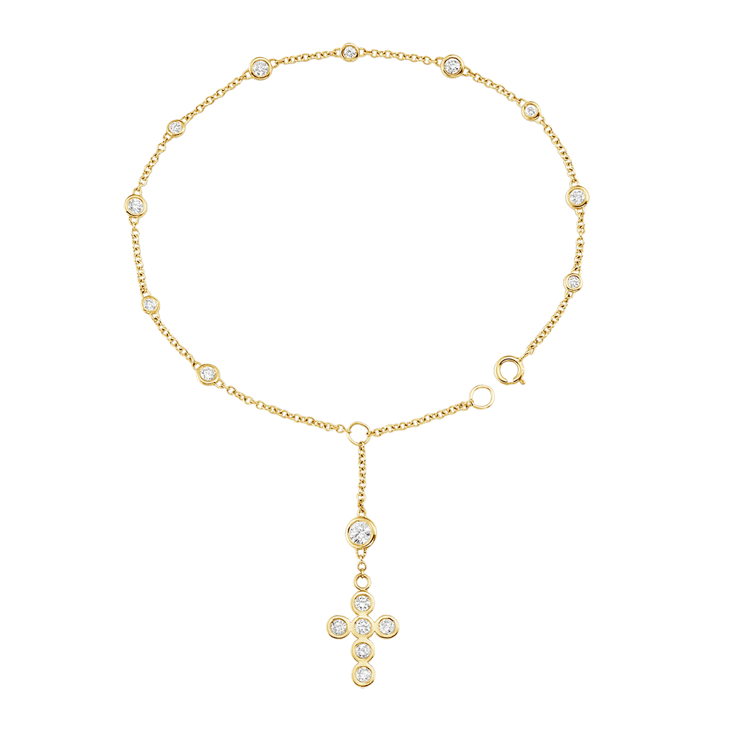 Kids Religious Rosary Bracelet - Lotus Diamond