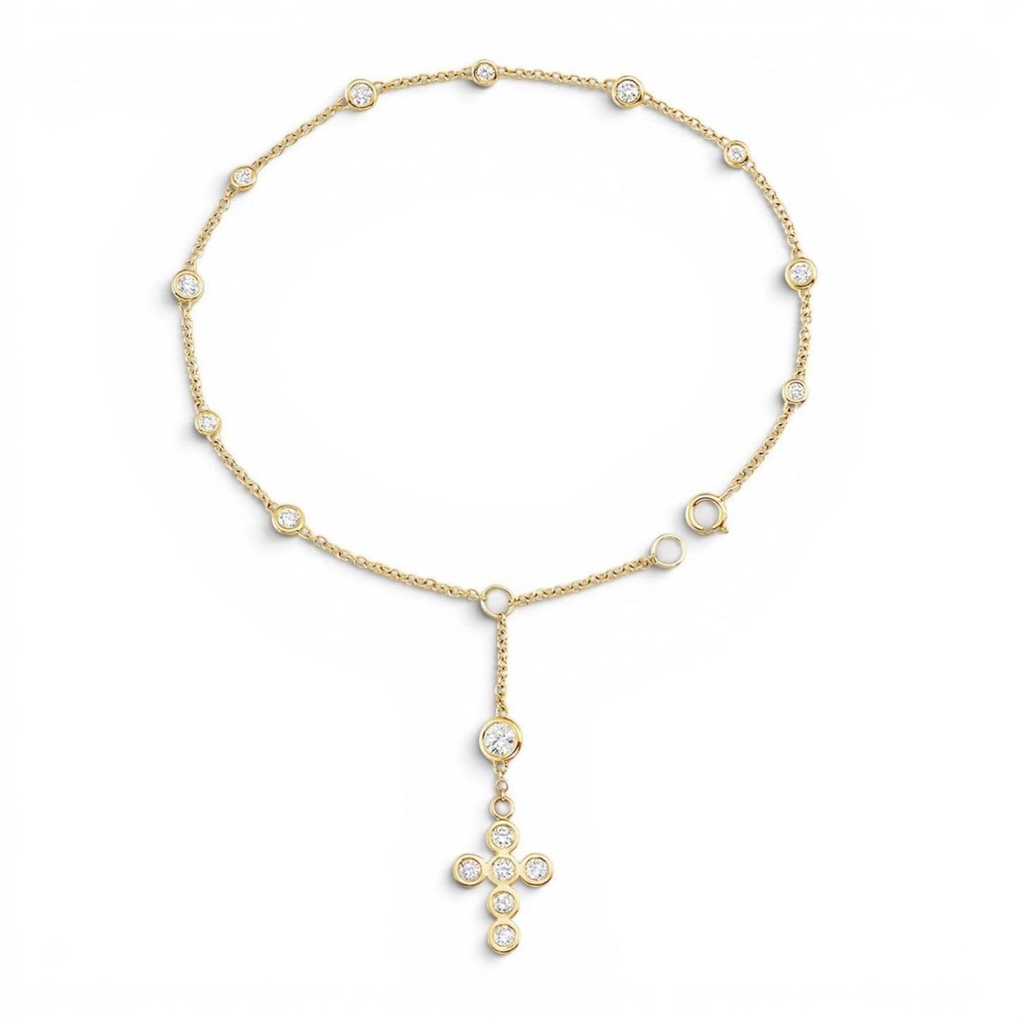 Kids Religious Rosary Bracelet - Lotus Diamond