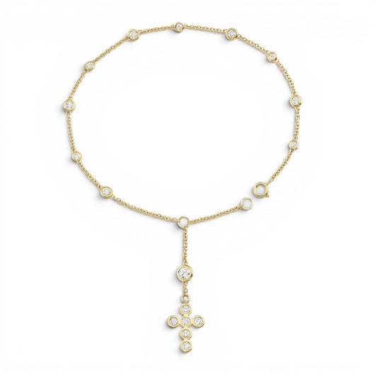 Kids Religious Rosary Bracelet - Lotus Diamond