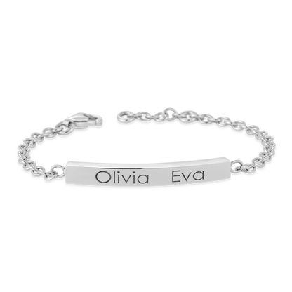 Kids Short Quad Bar Bracelet - Lotus Diamond