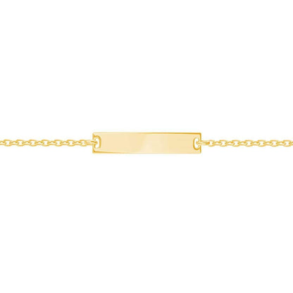 Kids Signature Classic Engravable ID Bracelet - Lotus Diamond