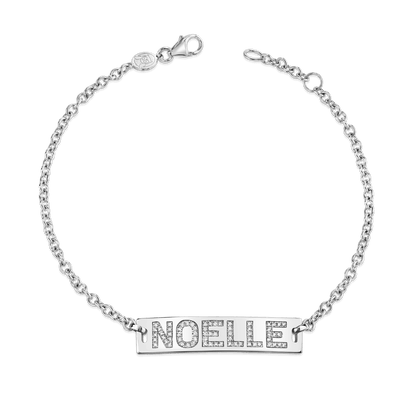 Kids Signature Classic ID Engravable Pave Bracelet - Lotus Diamond