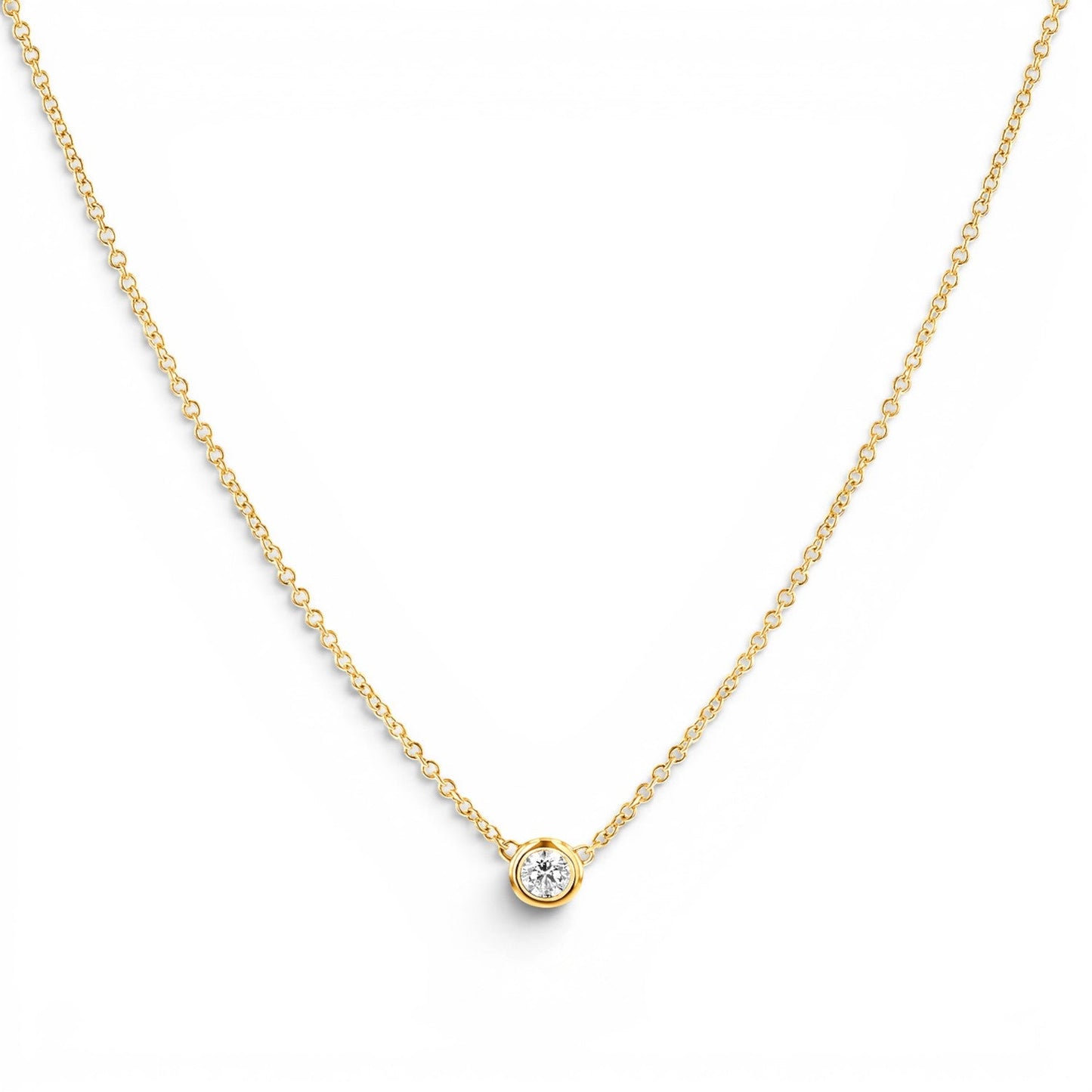 Kids Solitaire Diamond Necklace - Lotus Diamond