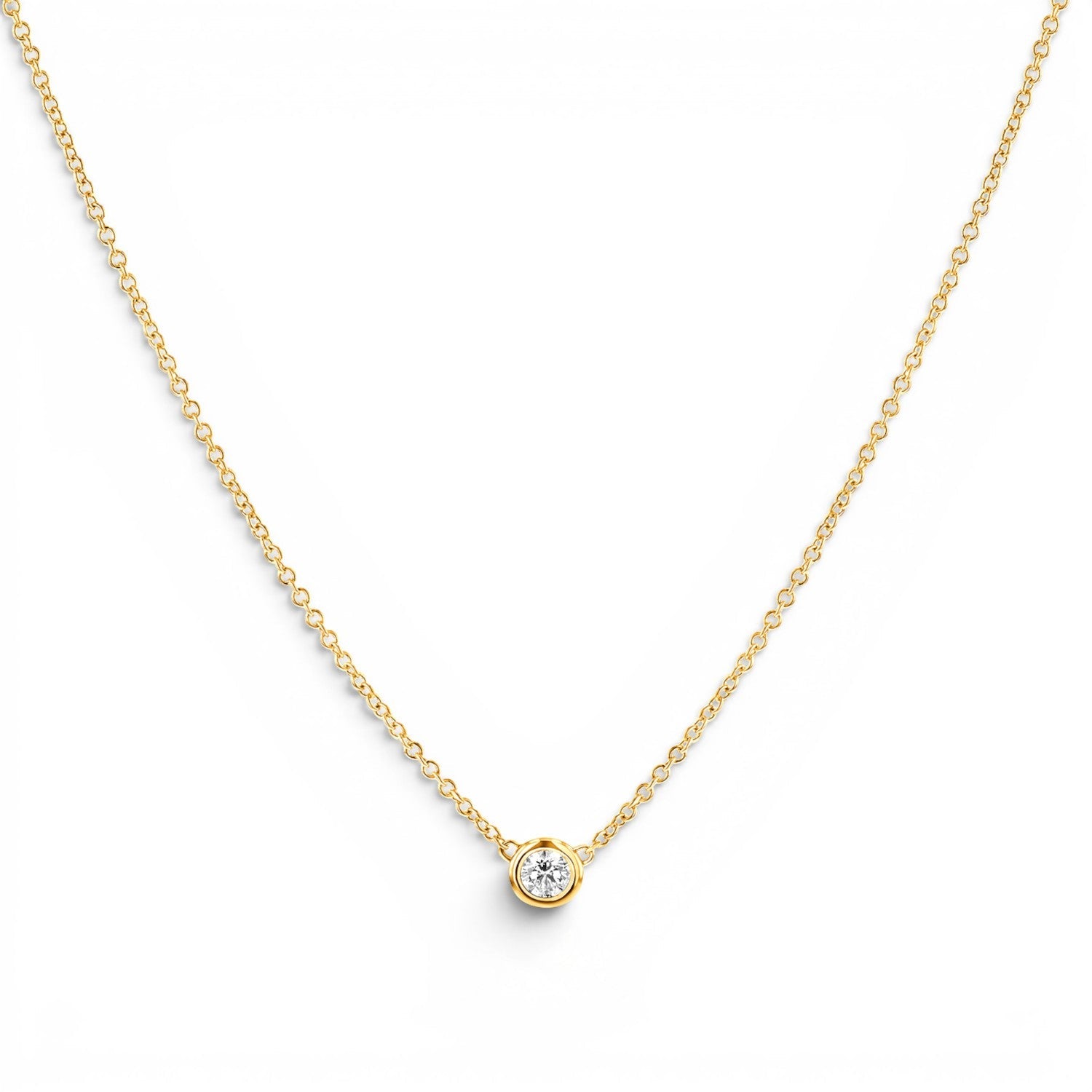 Kids Solitaire Diamond Necklace - Lotus Diamond
