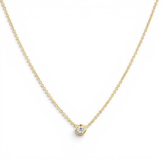 Kids Solitaire Diamond Necklace - Lotus Diamond