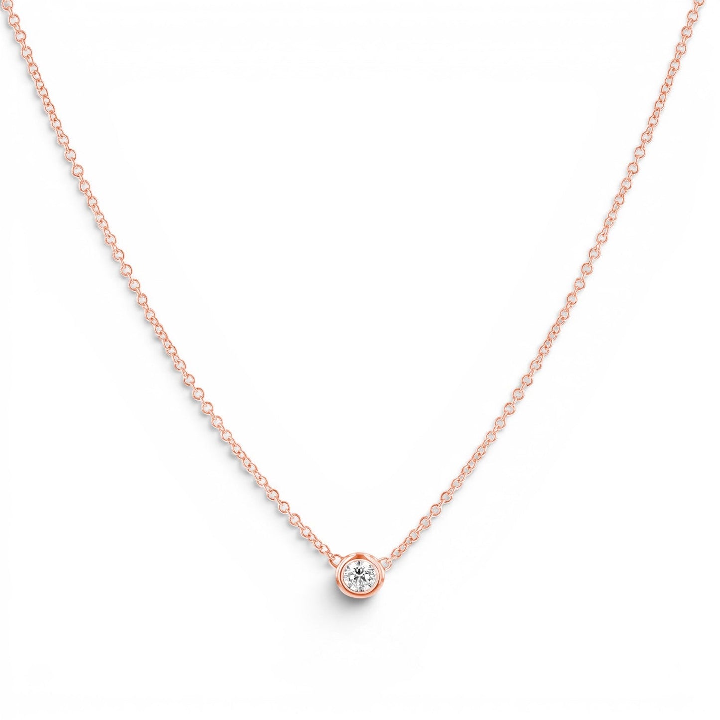 Kids Solitaire Diamond Necklace - Lotus Diamond