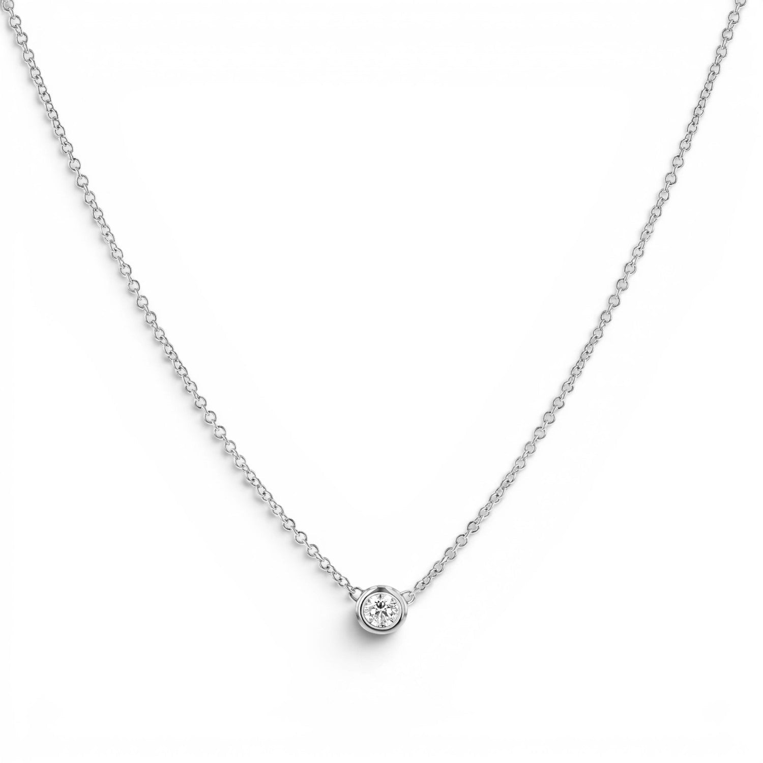 Kids Solitaire Diamond Necklace - Lotus Diamond