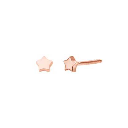 Kids Star Stud Earrings - Lotus Diamond