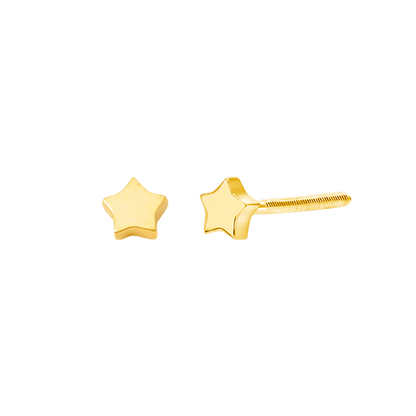 Kids Star Stud Earrings - Lotus Diamond