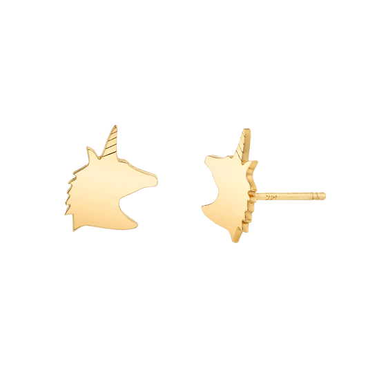 Kids Unicorn Stud Earrings - Lotus Diamond