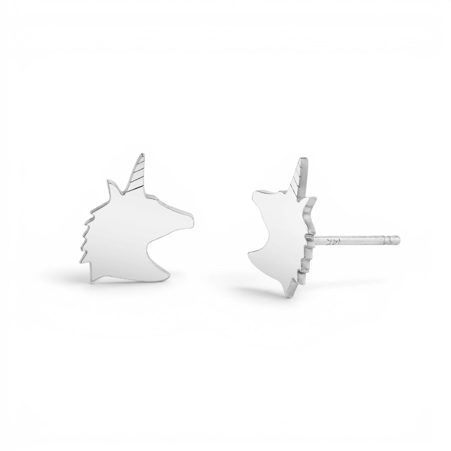 Kids Unicorn Stud Earrings - Lotus Diamond