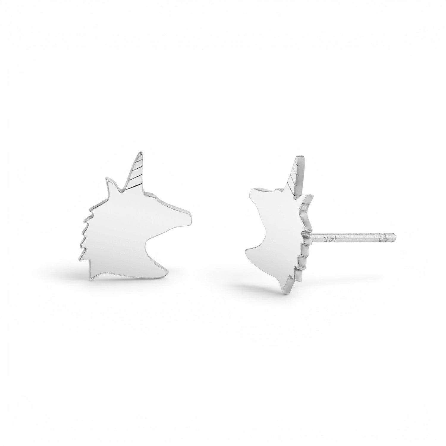 Kids Unicorn Stud Earrings - Lotus Diamond