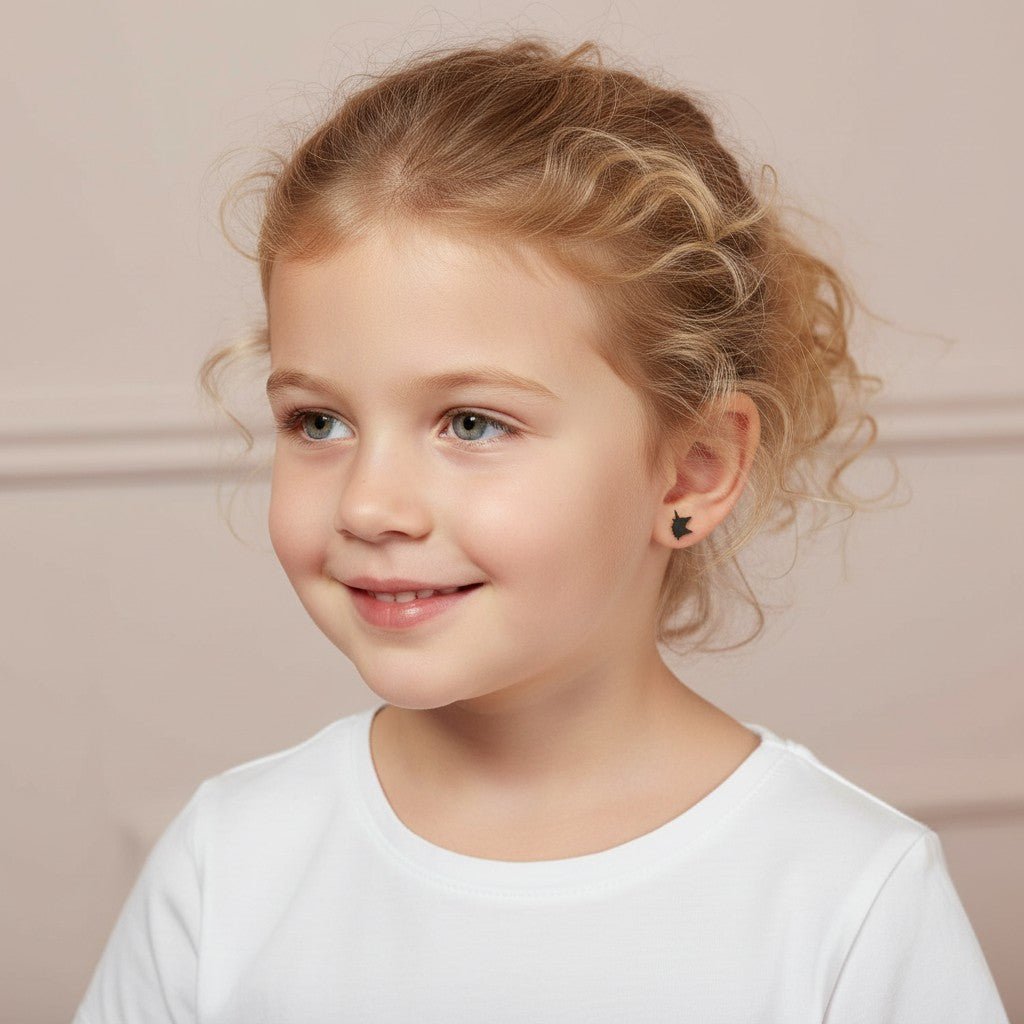 Kids Unicorn Stud Earrings - Lotus Diamond