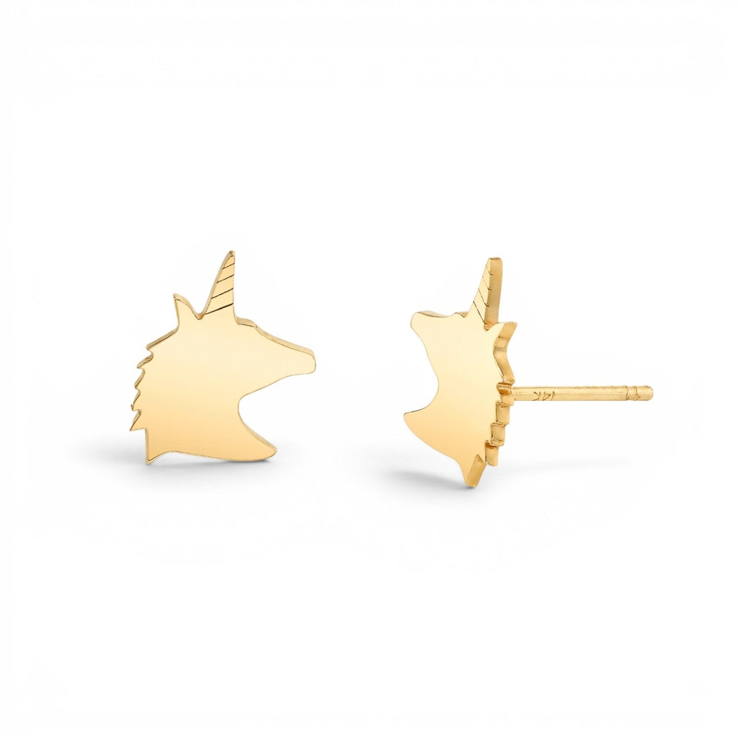 Kids Unicorn Stud Earrings - Lotus Diamond