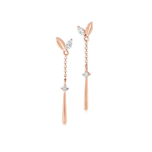 Lab - grown Diamond Earrings 0.26 ctw - Lotus Diamond