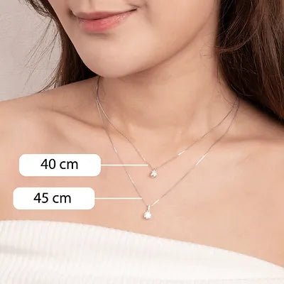 Lab - grown Diamond Necklace 0.90 ctw - Lotus Diamond