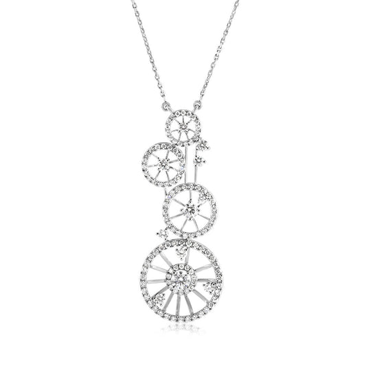 Lab - grown diamond necklace (2.30 carats) - Lotus Diamond