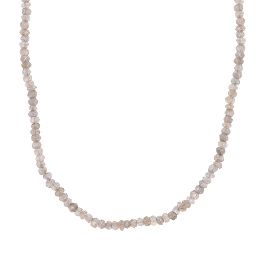 Labradorite Bead Necklace - Lotus Diamond
