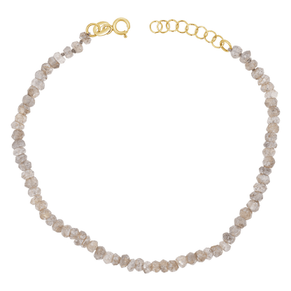 Labradorite Beaded Bracelet - Lotus Diamond