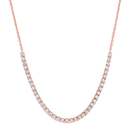 Large Diamond Tennis Chain Necklace - Lotus Diamond