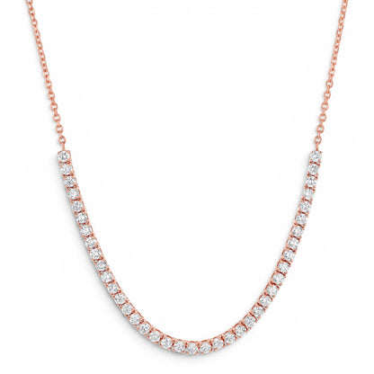 Large Diamond Tennis Chain Necklace - Lotus Diamond