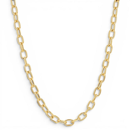 Large Rolo Chain Necklace - Lotus Diamond