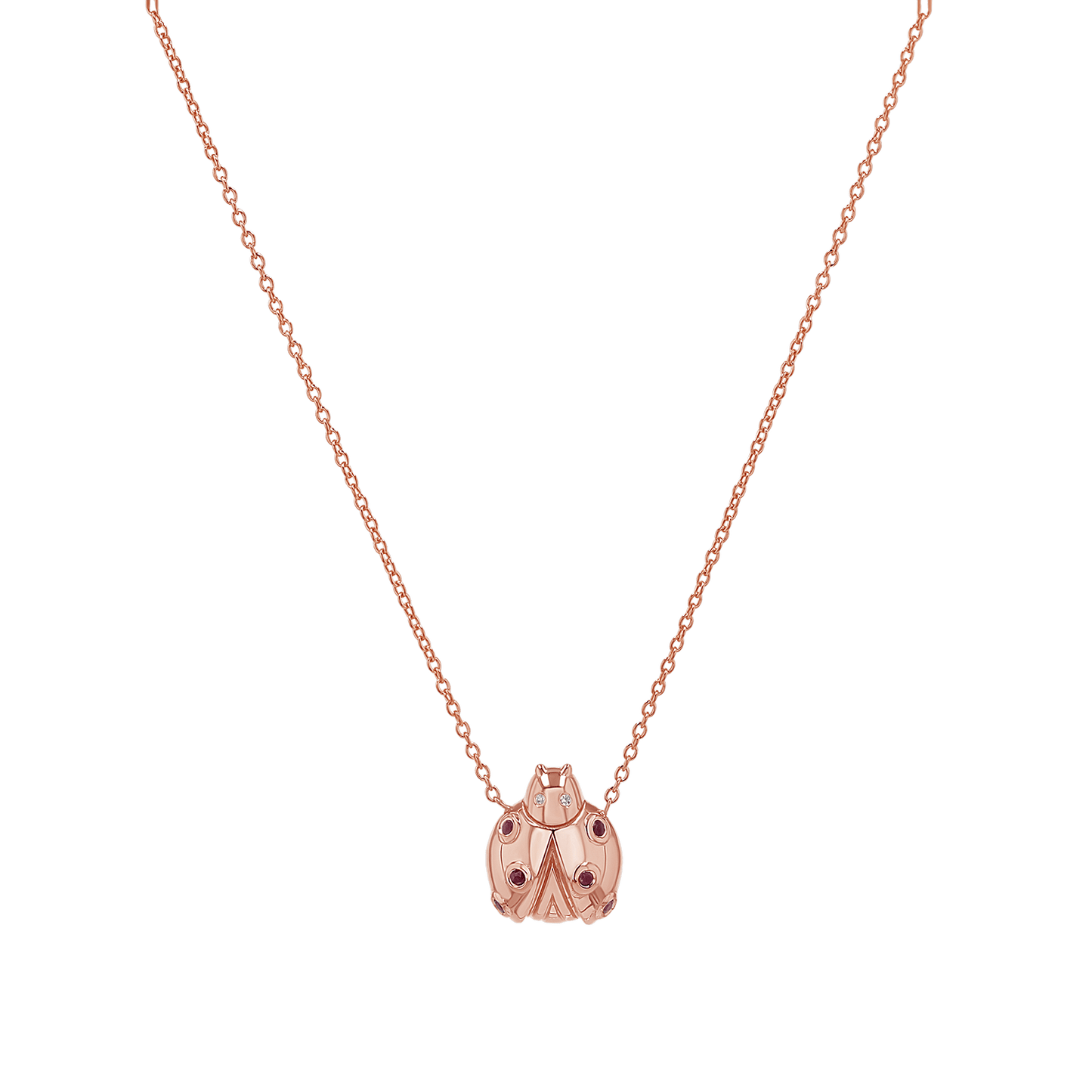 Little Miss Ladybug Necklace - Lotus Diamond
