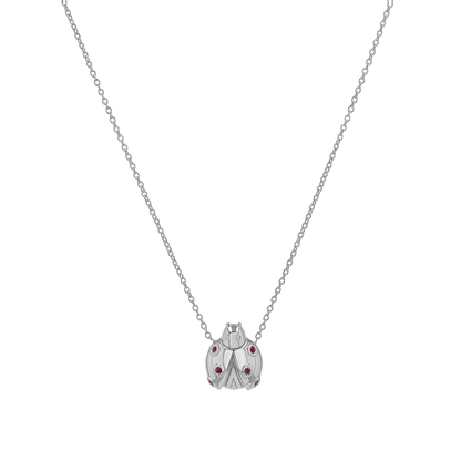 Little Miss Ladybug Necklace - Lotus Diamond
