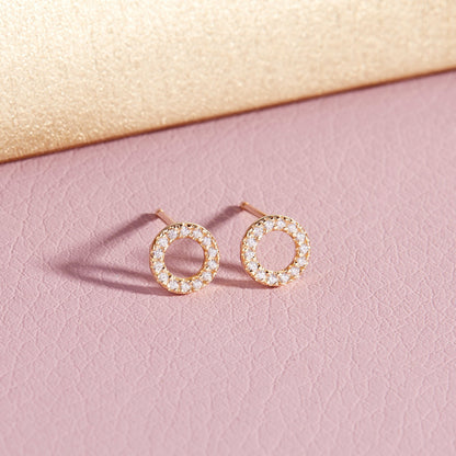 Lydia 14K Gold Diamond Earrings - Lotus Diamond