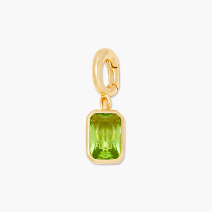 Mackenzie Hinge Birthstone Charm - Lotus Diamond