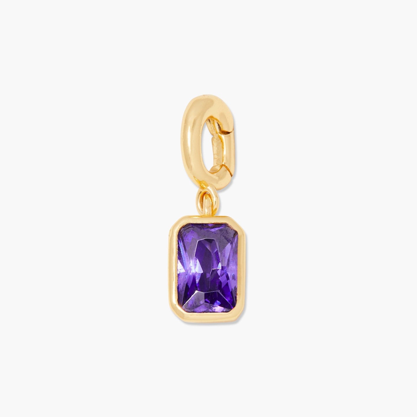 Mackenzie Hinge Birthstone Charm - Lotus Diamond