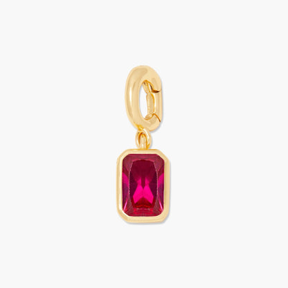 Mackenzie Hinge Birthstone Charm - Lotus Diamond