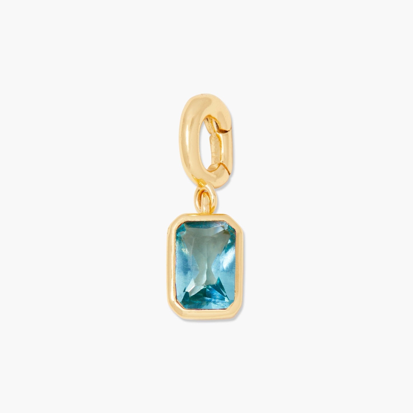 Mackenzie Hinge Birthstone Charm - Lotus Diamond